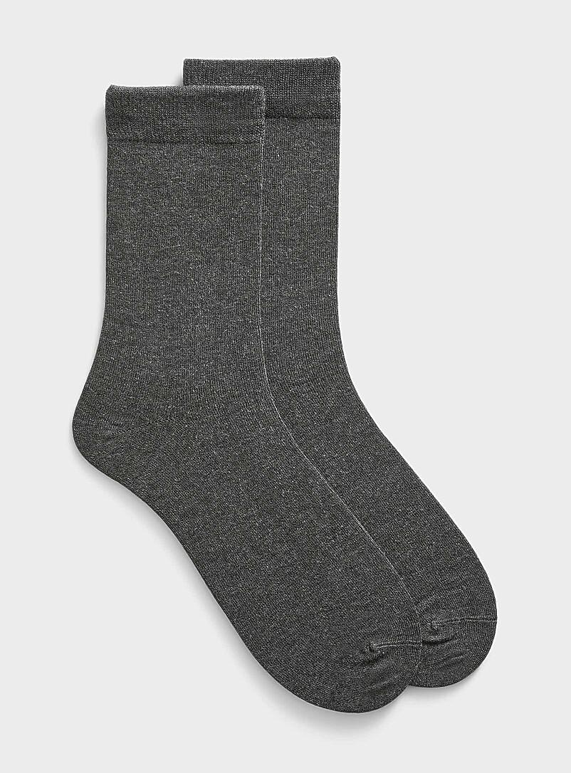 Solid Bamboo Viscose Dress Socks
