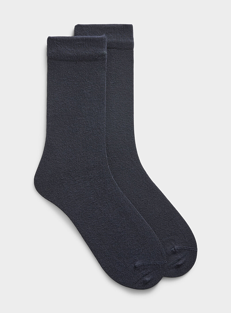 Solid Bamboo Viscose Dress Socks