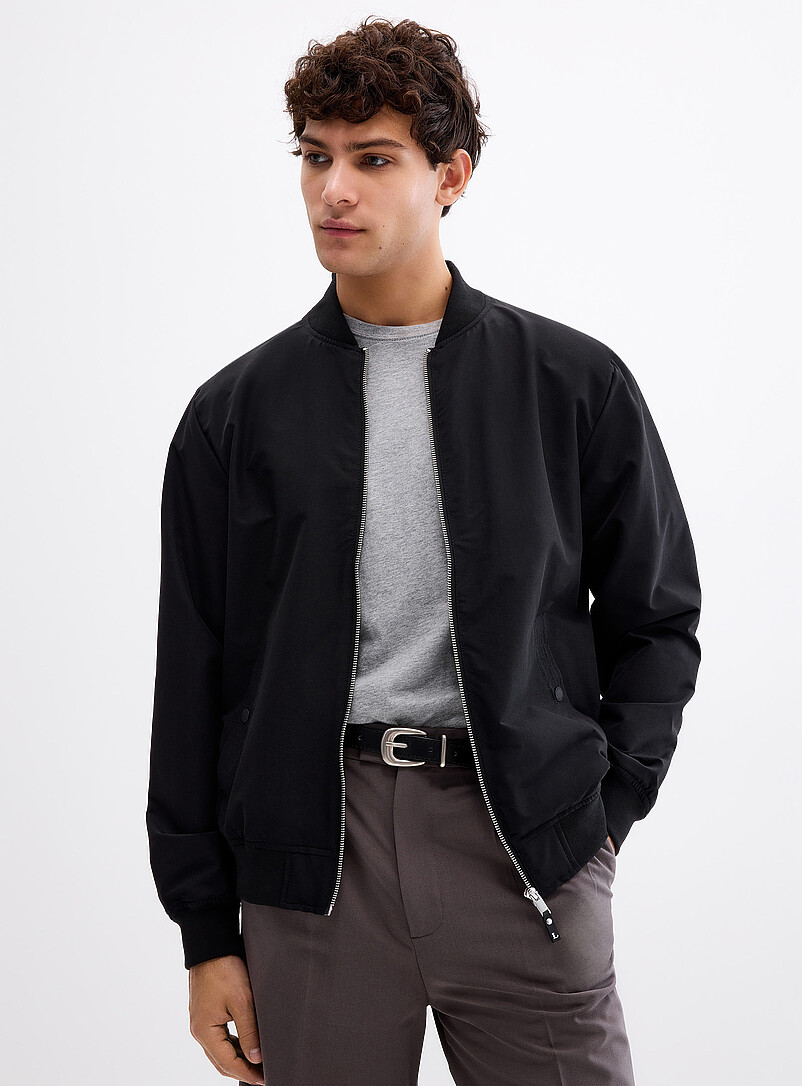Stretch Nylon Bomber