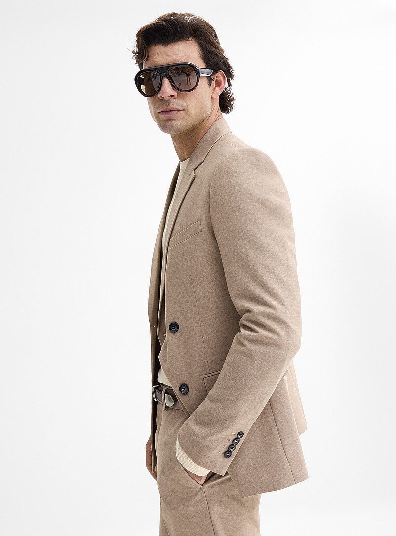 Double-breasted stretch suit Slim fit product image 2