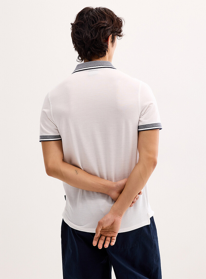 Two-tone piqué polo product image 3