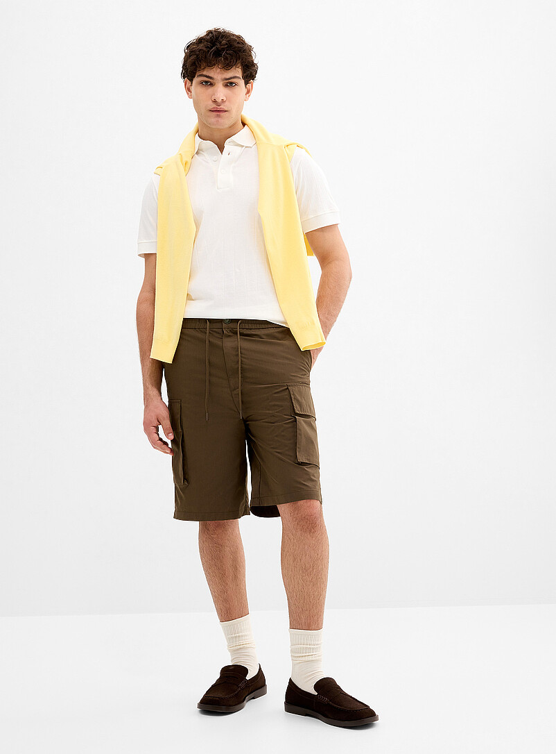 Cargo Pocket Canvas Bermudas