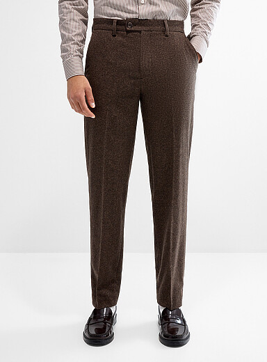 Stretch felted pant <b>Loose fit</b>