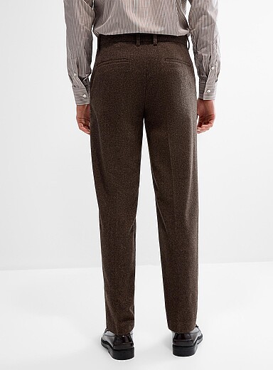 Stretch felted pant <b>Loose fit</b>