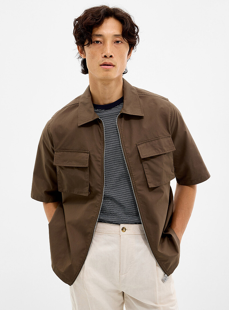 Utility zip shirt Regular fit product image (primary)