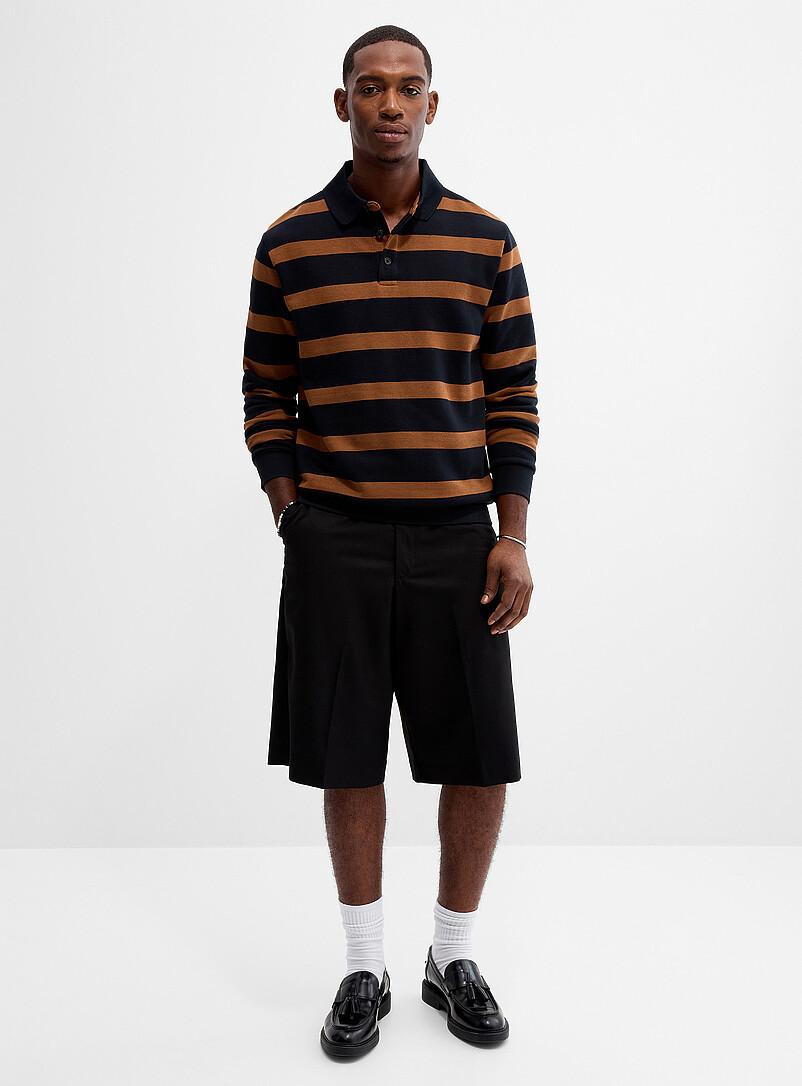 Terry lined twin-stripe polo product image 2