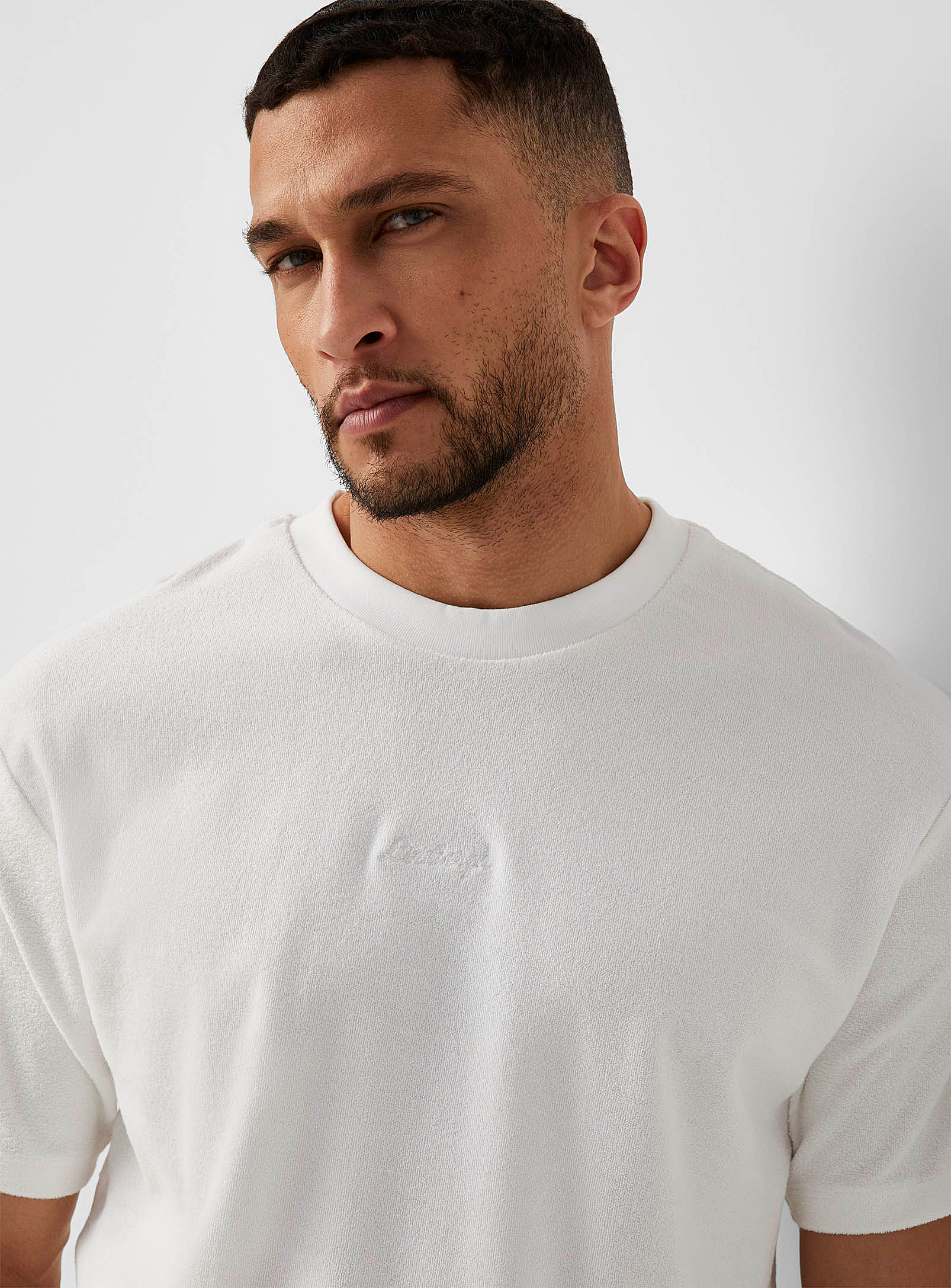 Lindbergh Terry T-shirt In Ivory White