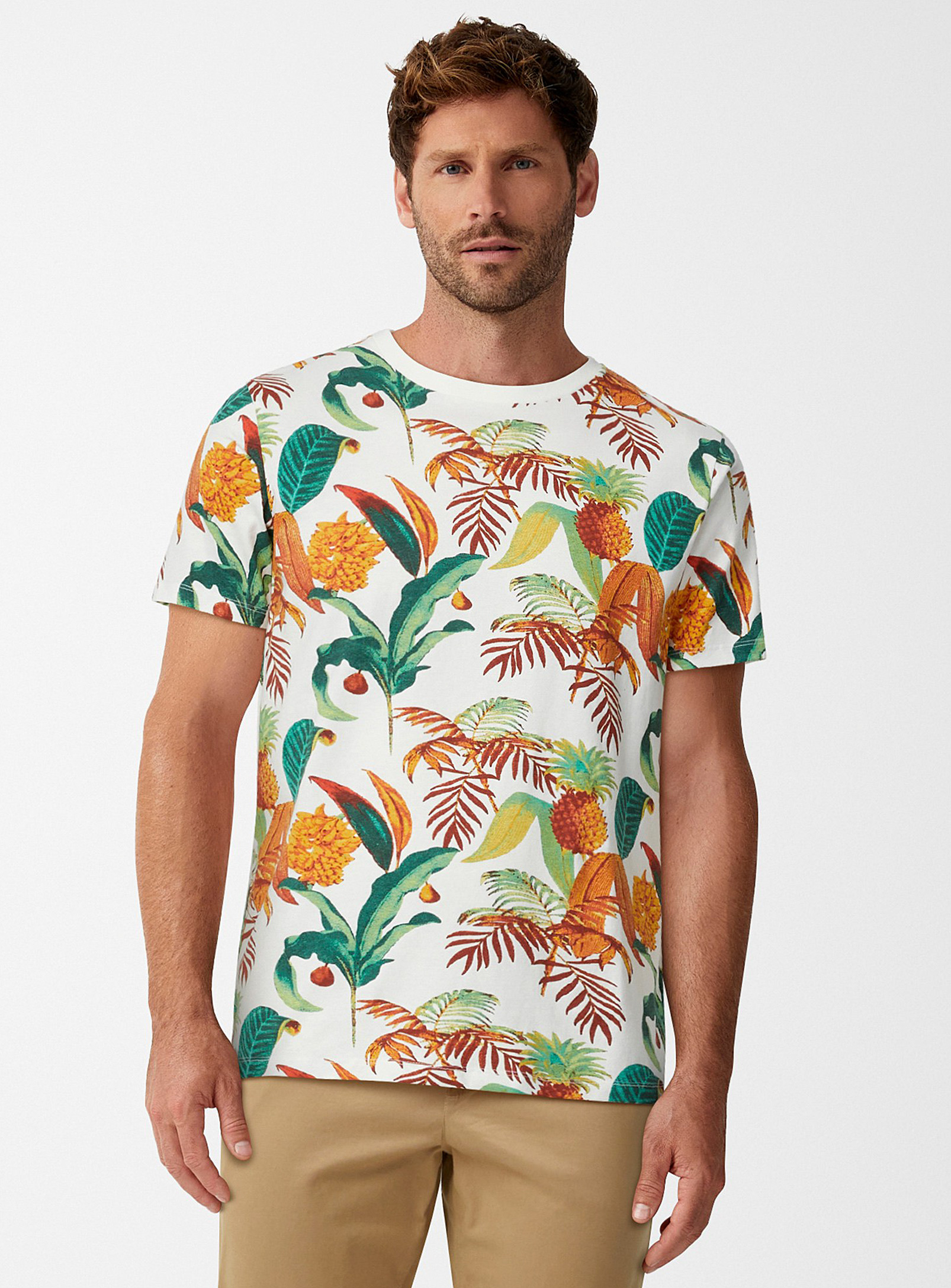 Lindbergh Tropical Fruit T-shirt In White