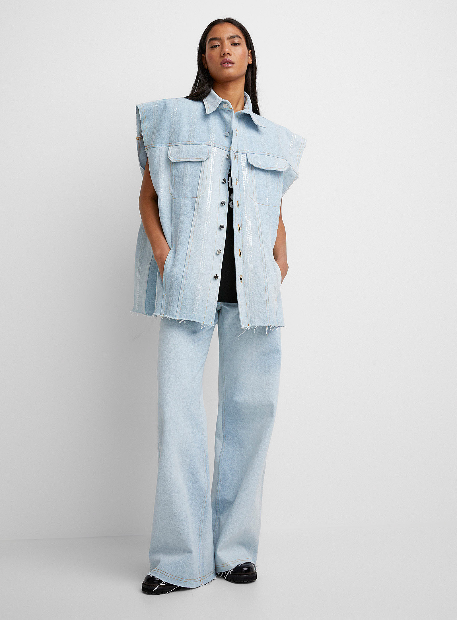 Jeanne Friot - Women's Sequined jean