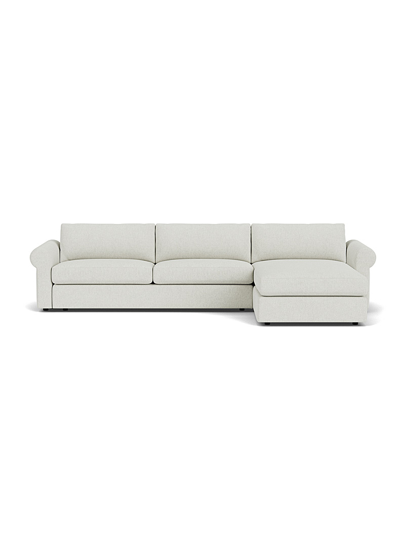 EQ3 Light Grey Everyday touch of wool modular couch