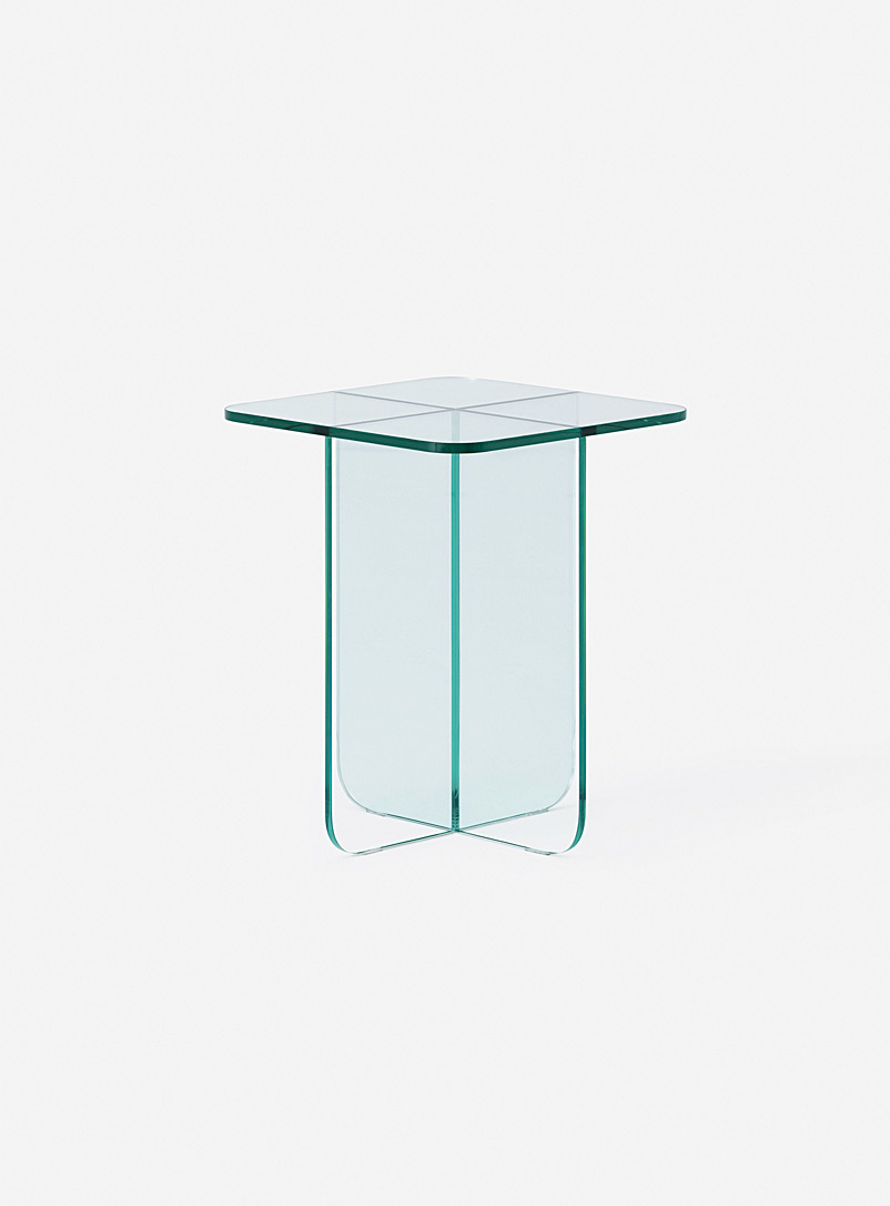 EQ3 Assorted Retro-style glass side table