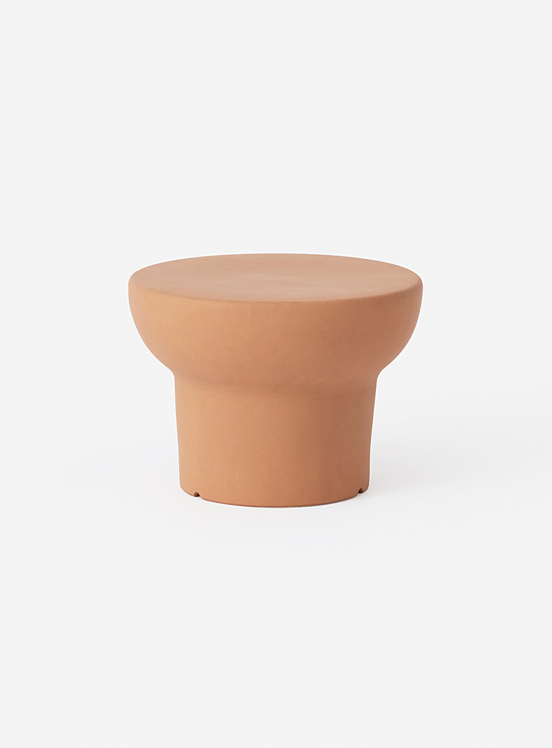 EQ3 Peach Bango terracotta small stool