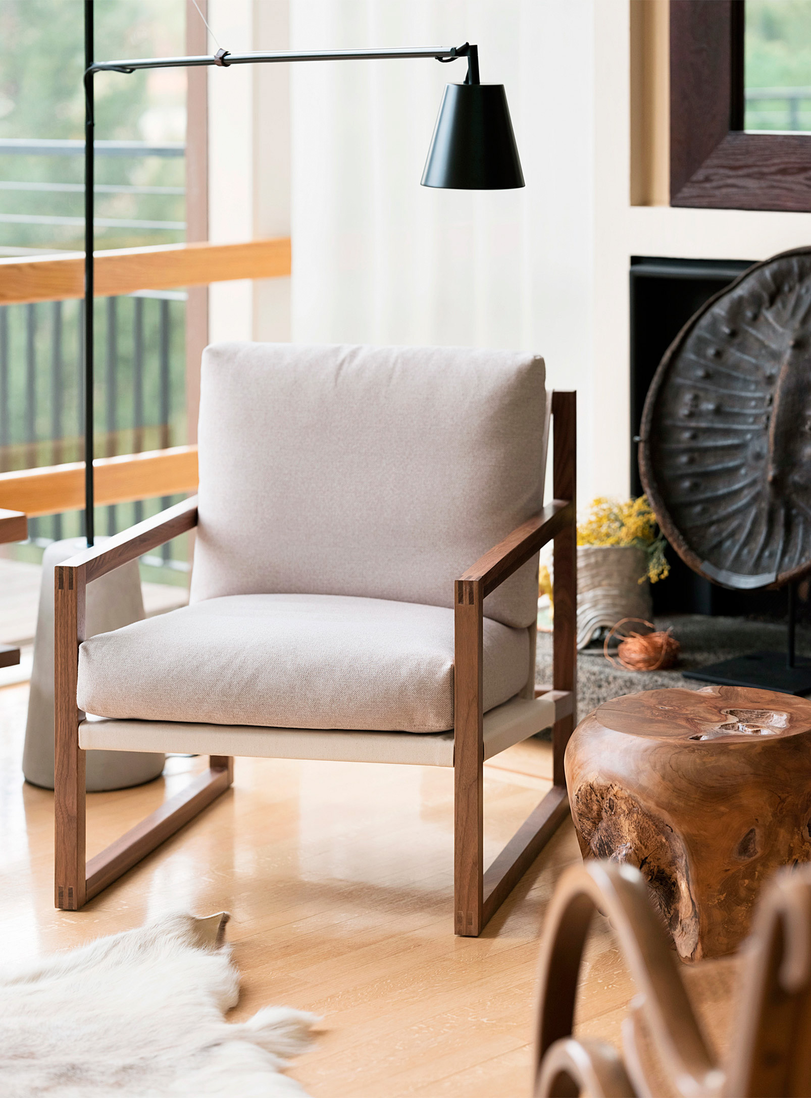 EQ3 - Wool-like fabric chair