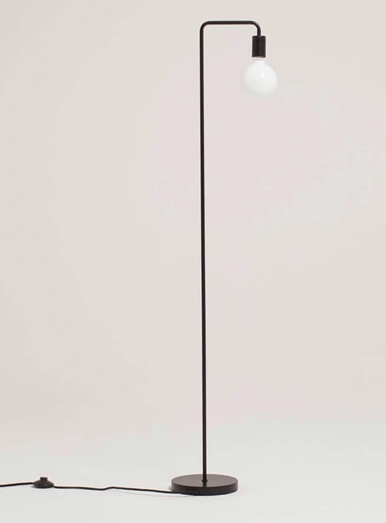 Eq3 Single-bulb Floor Lamp In Black