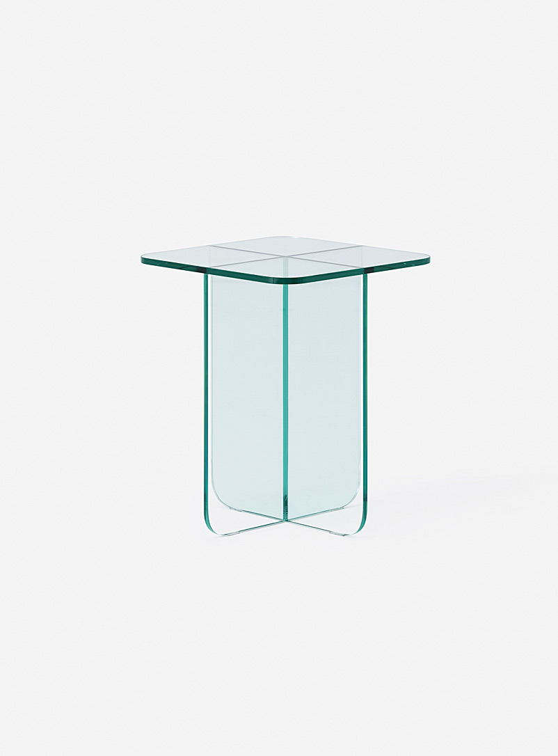 Retro-Style Glass Side Table