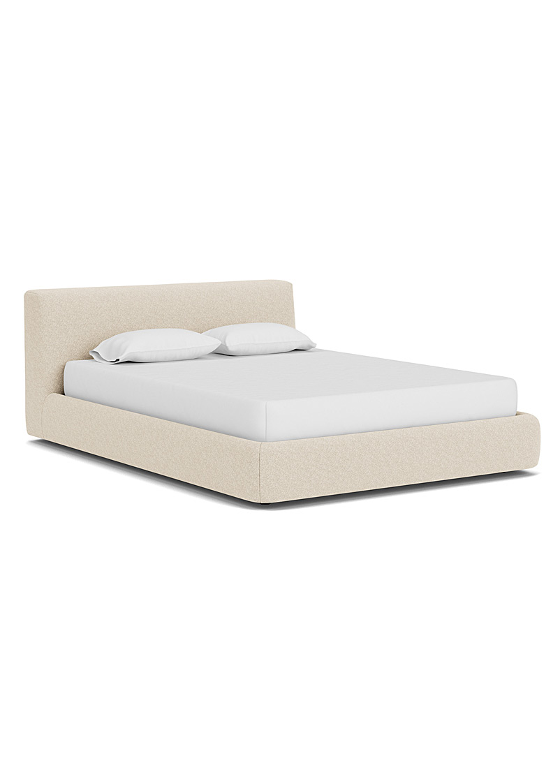 Built-in storage padded bed frame product image 2