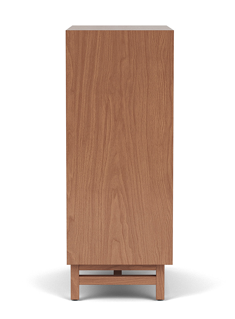 Architectural 5-drawer walnut dresser product image 3
