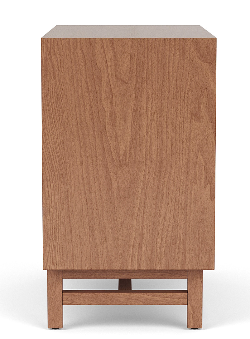 Architectural 3-drawer walnut dresser product image 3