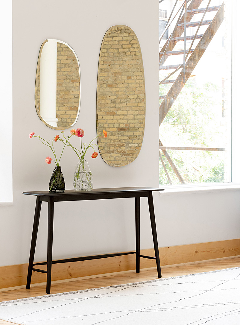 Minimalist Acacia Wood Console