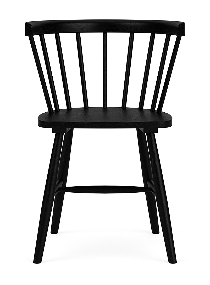 Rubberwood fan bar arm chair product image 2