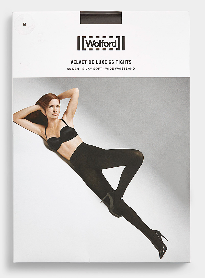 Wolford Black Monochrome velvety tights 60 denier - Opaque for women