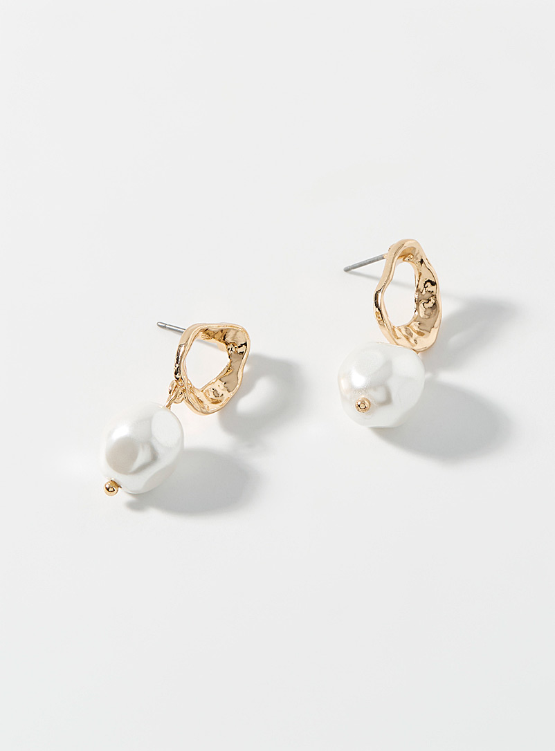Simons Assorted Baroque pearl earrings for women