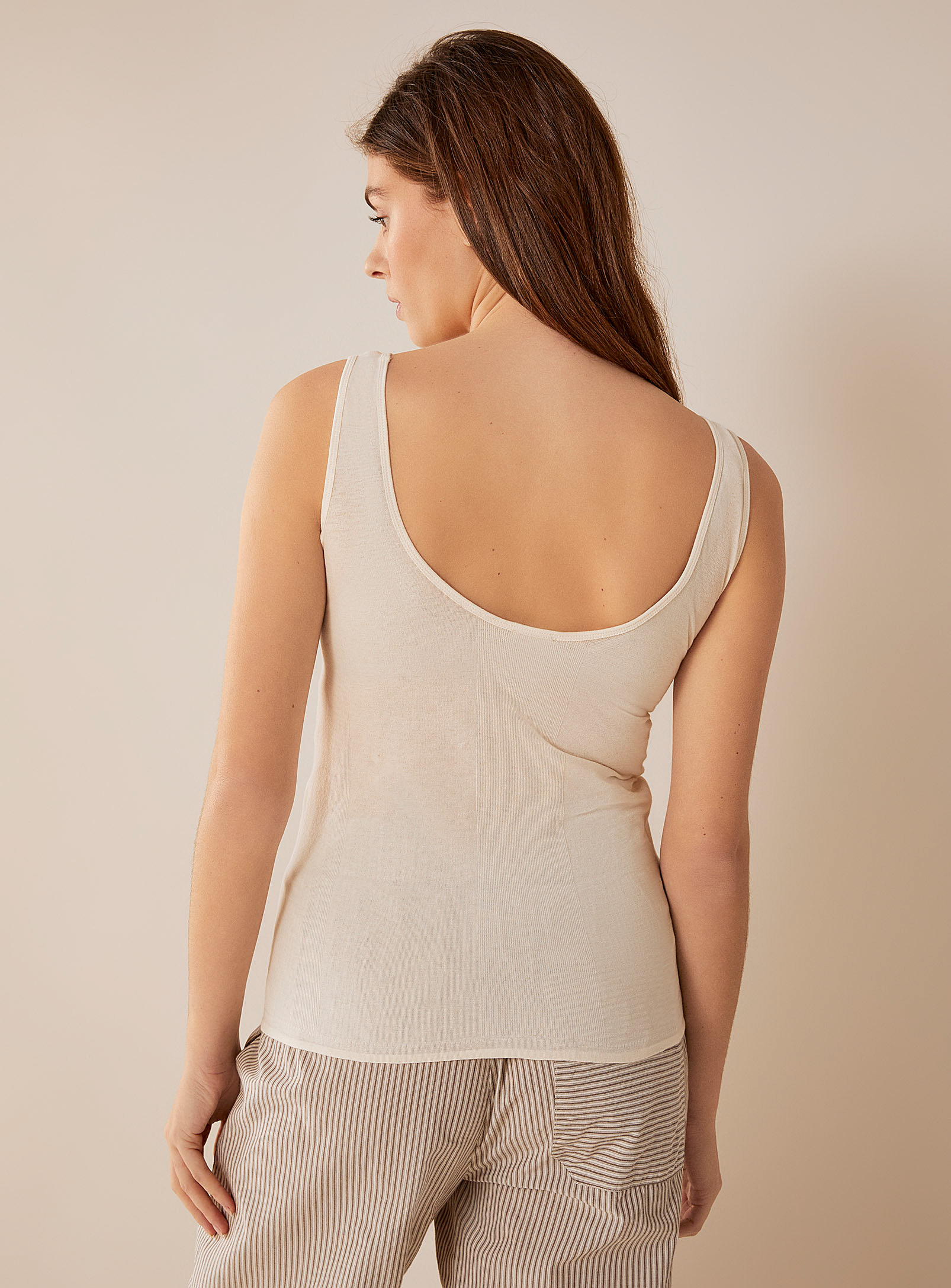 Aiayu - La camisole détente minimaliste ivoire
