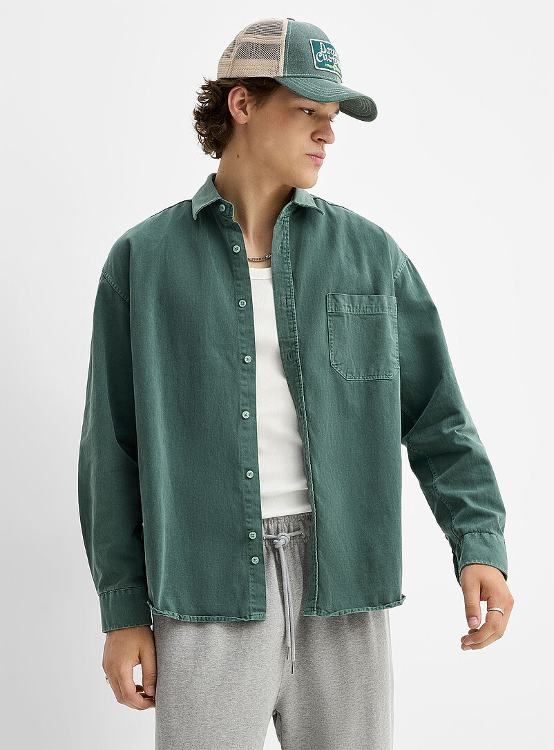 Loose twill shirt Imported from Seoul product image (primary)