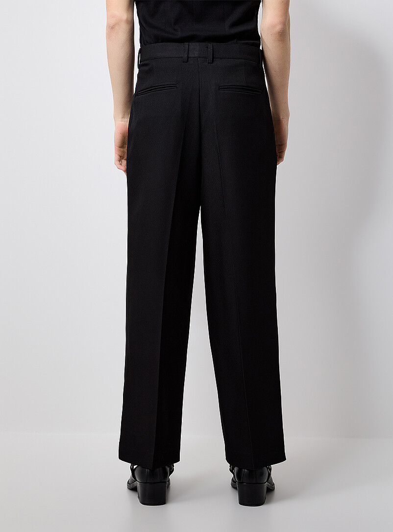 Le 31: Le pantalon &agrave; plis Coupe ample <b>Importation de S&eacute;oul</b> Ivoire - Beige cr&egrave;me pour homme