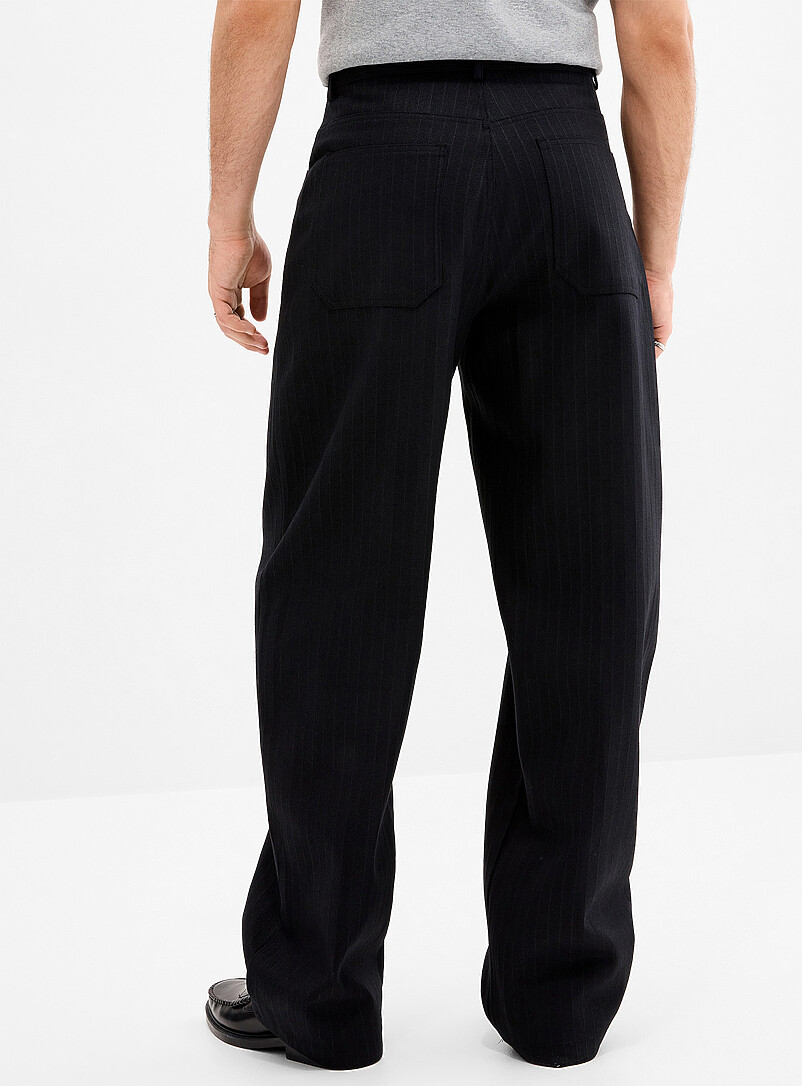 Herringbone stripe 5-pocket pant Loose fit Imported from Seoul product image 3