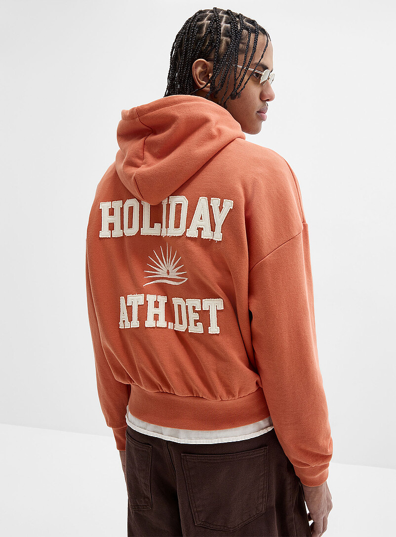 Sunny embroidery cropped hoodie Imported from Seoul | Djab | | Simons