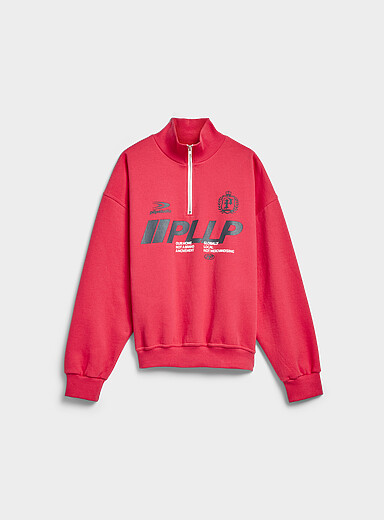 Racing logo half-zip sweatshirt <b>Imported from Seoul</b>
