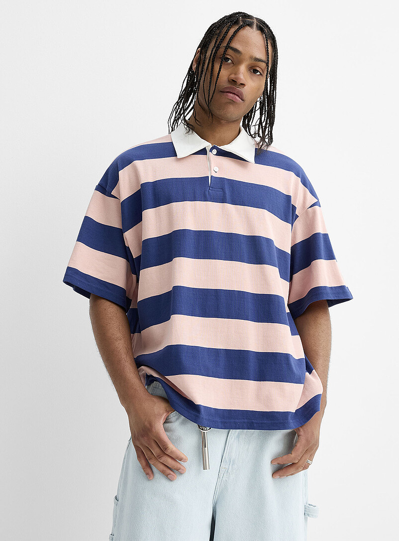 Simons Side Roughby Polos à motifs pour homme | Simons Canada