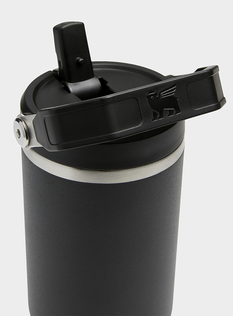 Stanley: Le gobelet isotherme &agrave; poign&eacute;e Flip Straw 30 oz Noir pour homme