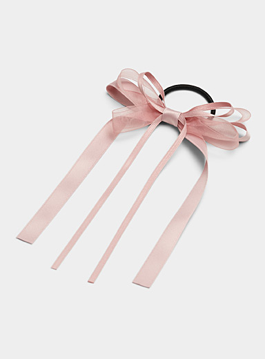 L'&eacute;lastique boucle organza et rubans