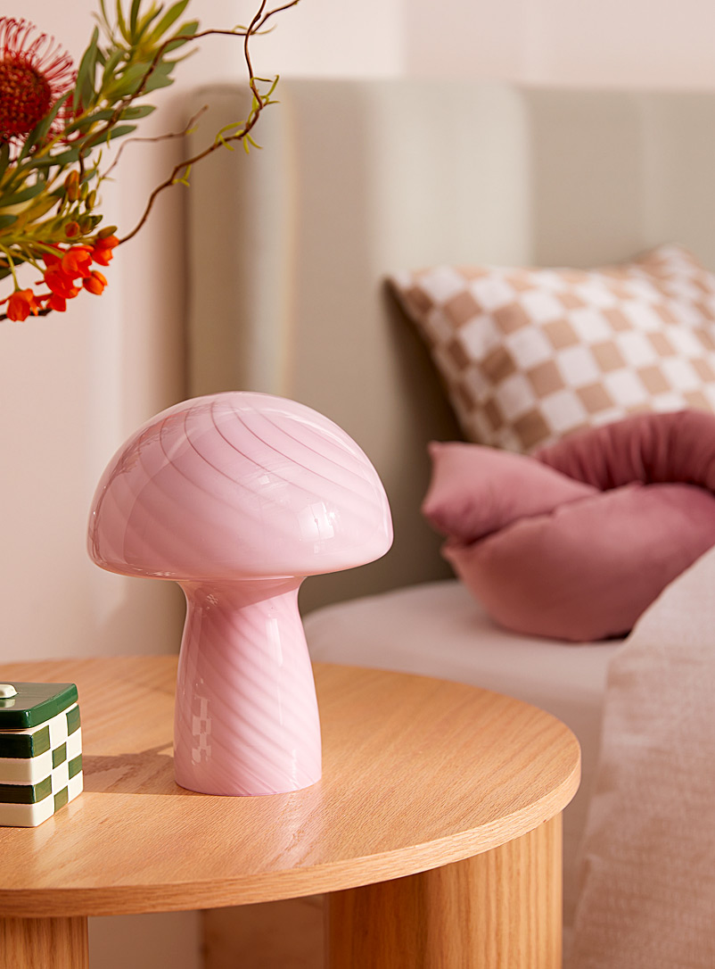 Humber Pink Small mushroom table lamp