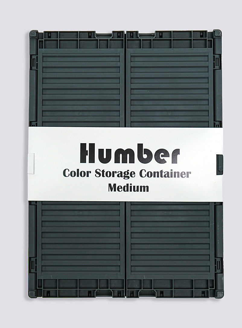 Humber: Les grands paniers repliables colorés Ensemble de 5 Noir