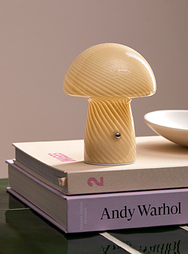 Humber: La lampe de table champignon sans fil Blanc