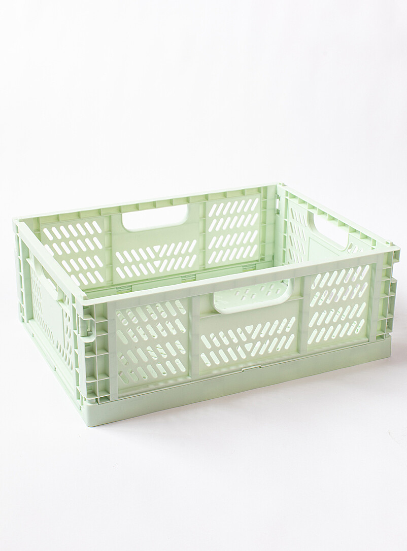 Large openwork foldable baskets Set of 5 product image 2