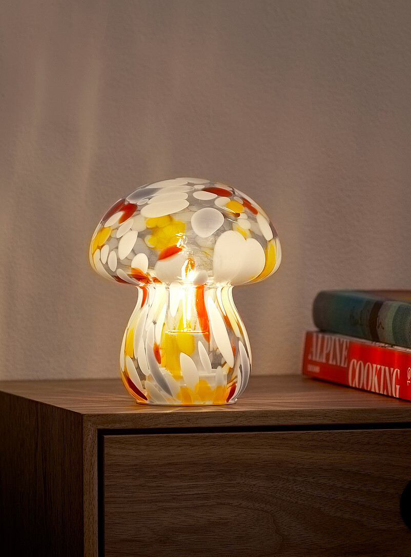 Confetti Small Portable Mushroom Lamp