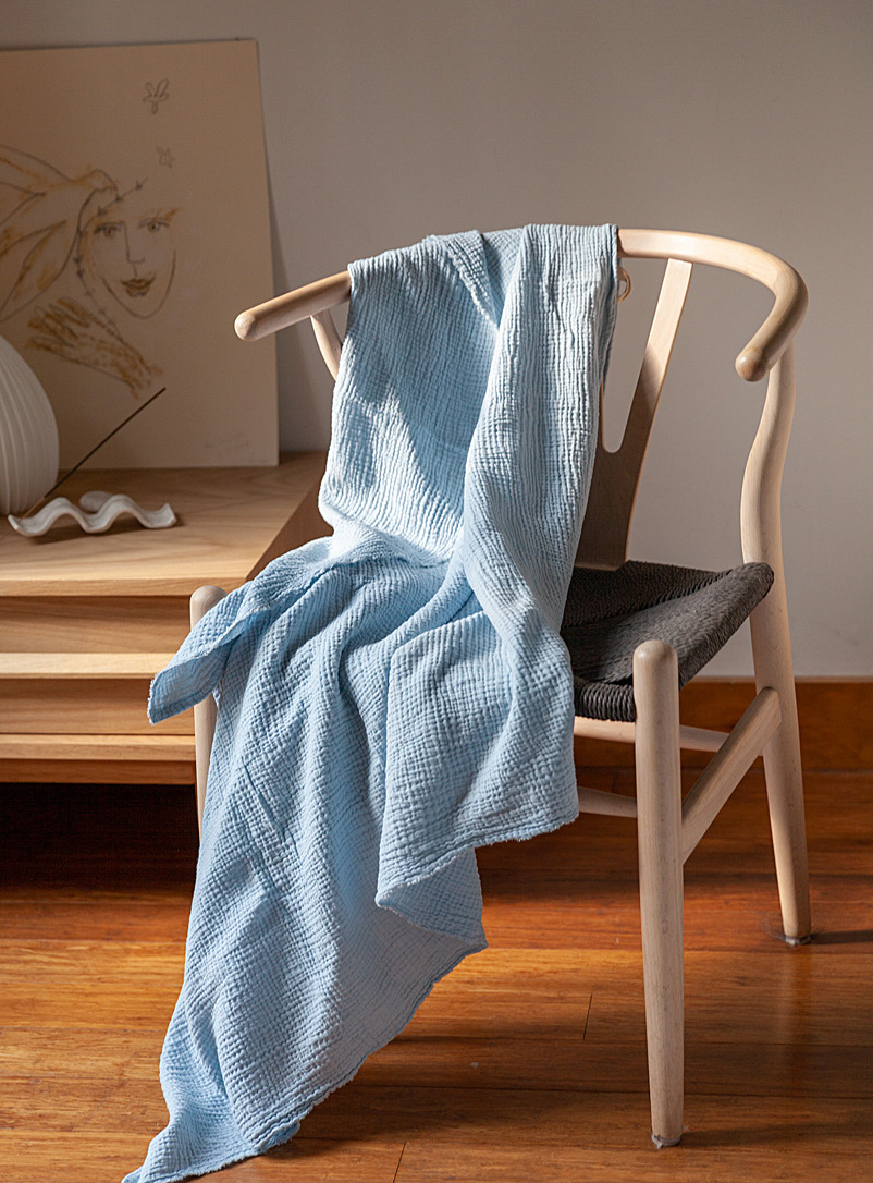 Maison &Eacute;color&eacute;s Sage green Bohemian versatile throw