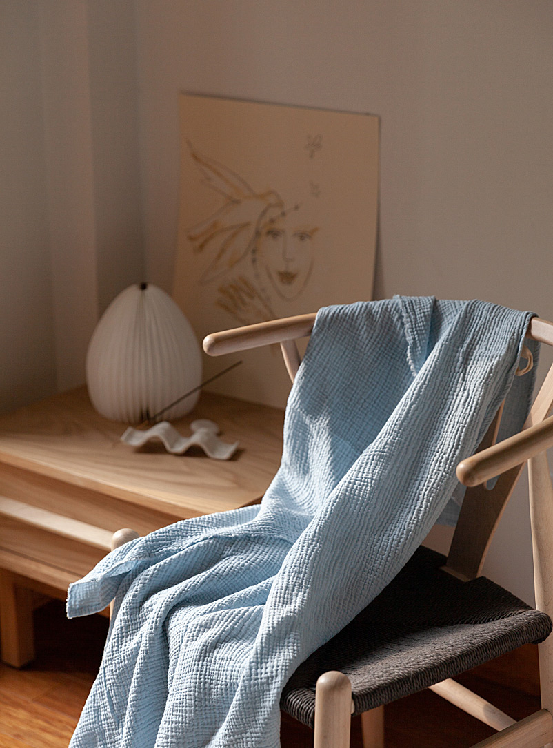 Maison &Eacute;color&eacute;s Sage green Bohemian versatile throw