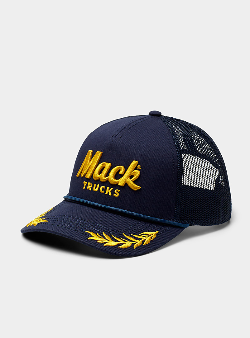 American Needle: La casquette camionneur Mack Trucks Bleu marine - Bleu nuit pour homme