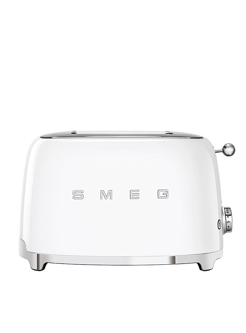 Smeg White Retro 2-slice toaster