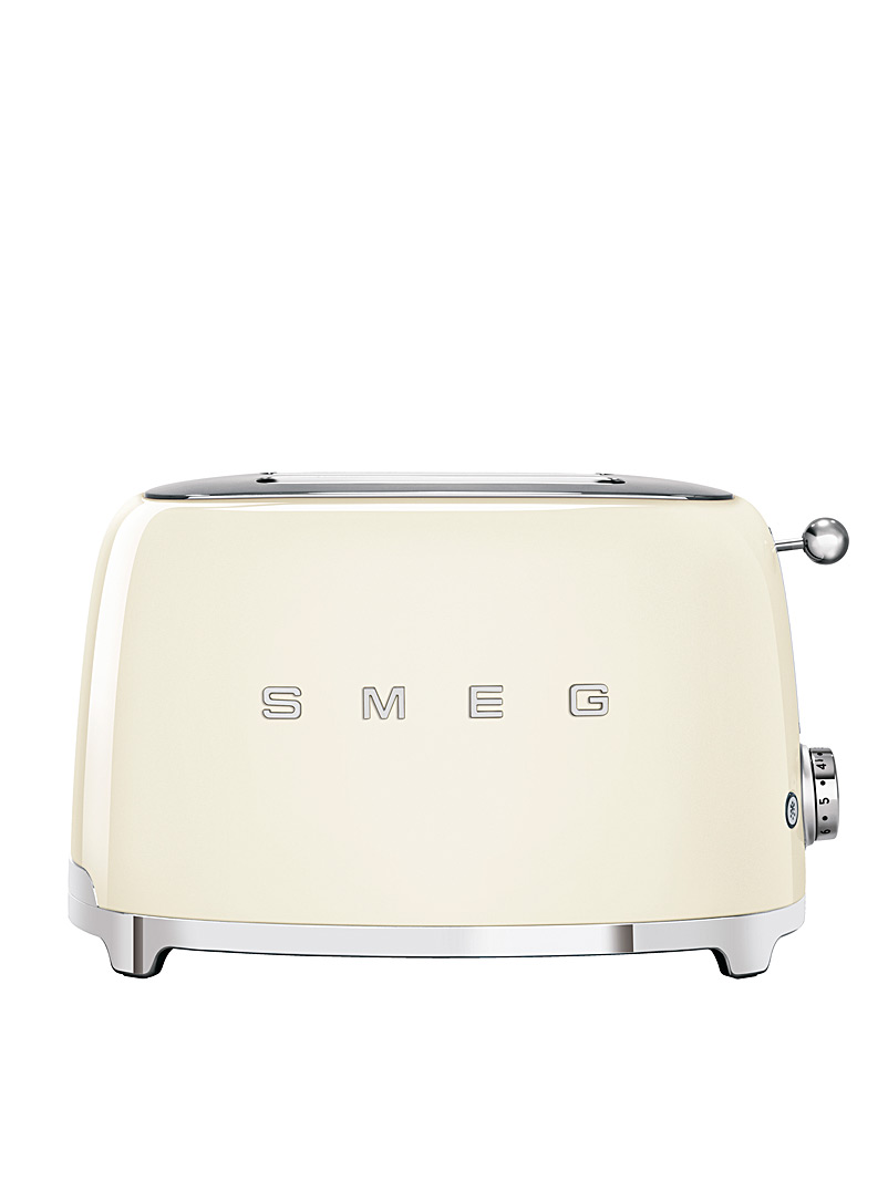 Smeg Ivory White Retro 2-slice toaster