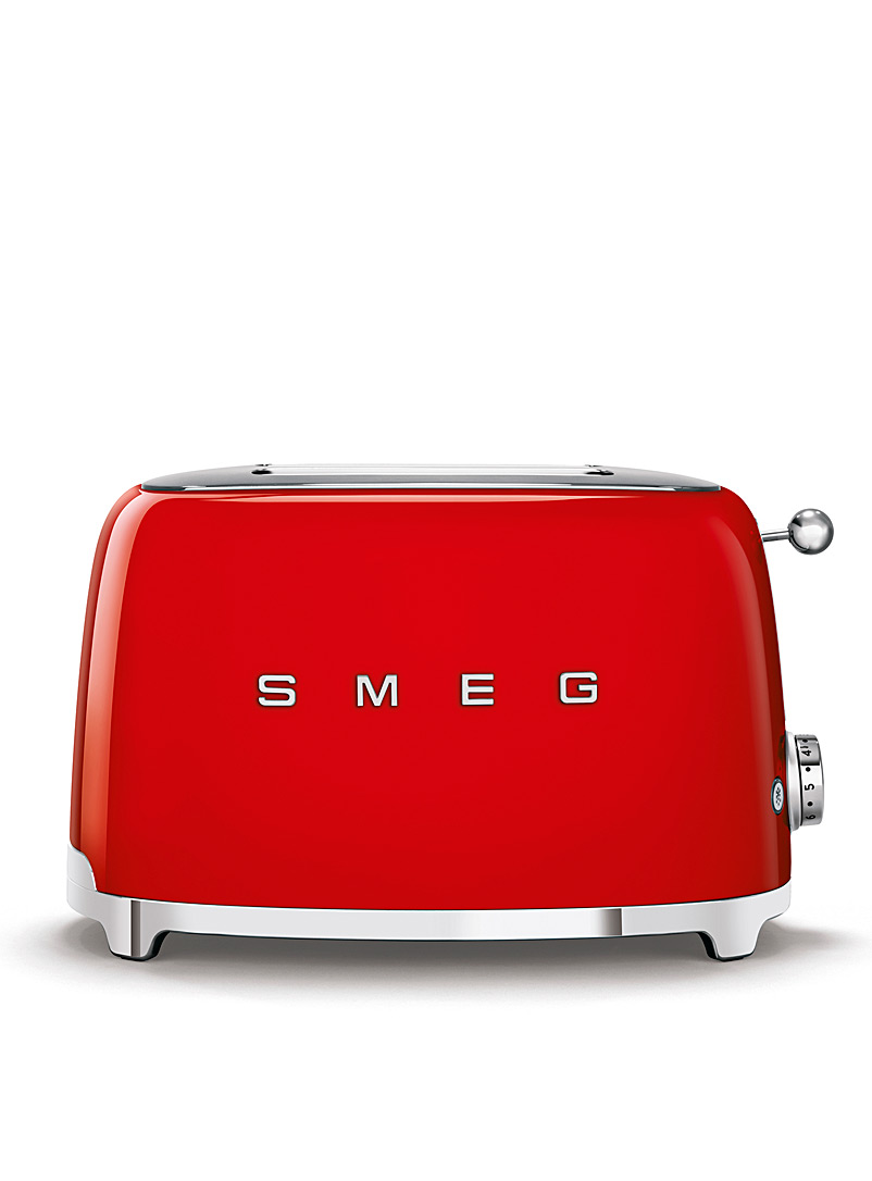 Smeg Red Retro 2-slice toaster