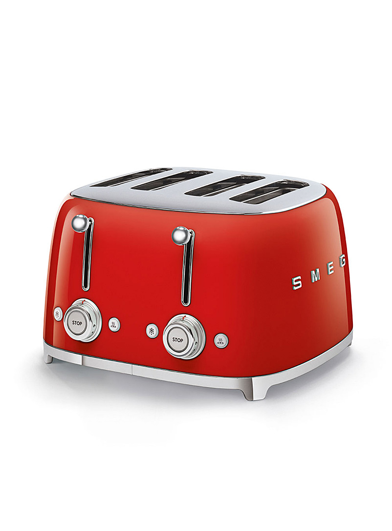 Smeg Red Retro 4-slice toaster