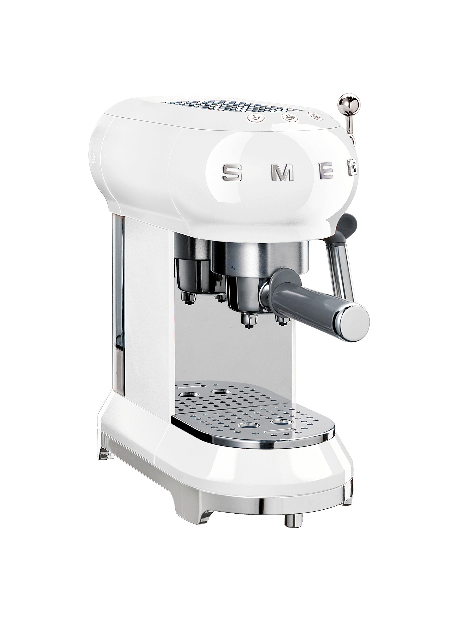 Smeg Manual Espresso Coffee Machine In White