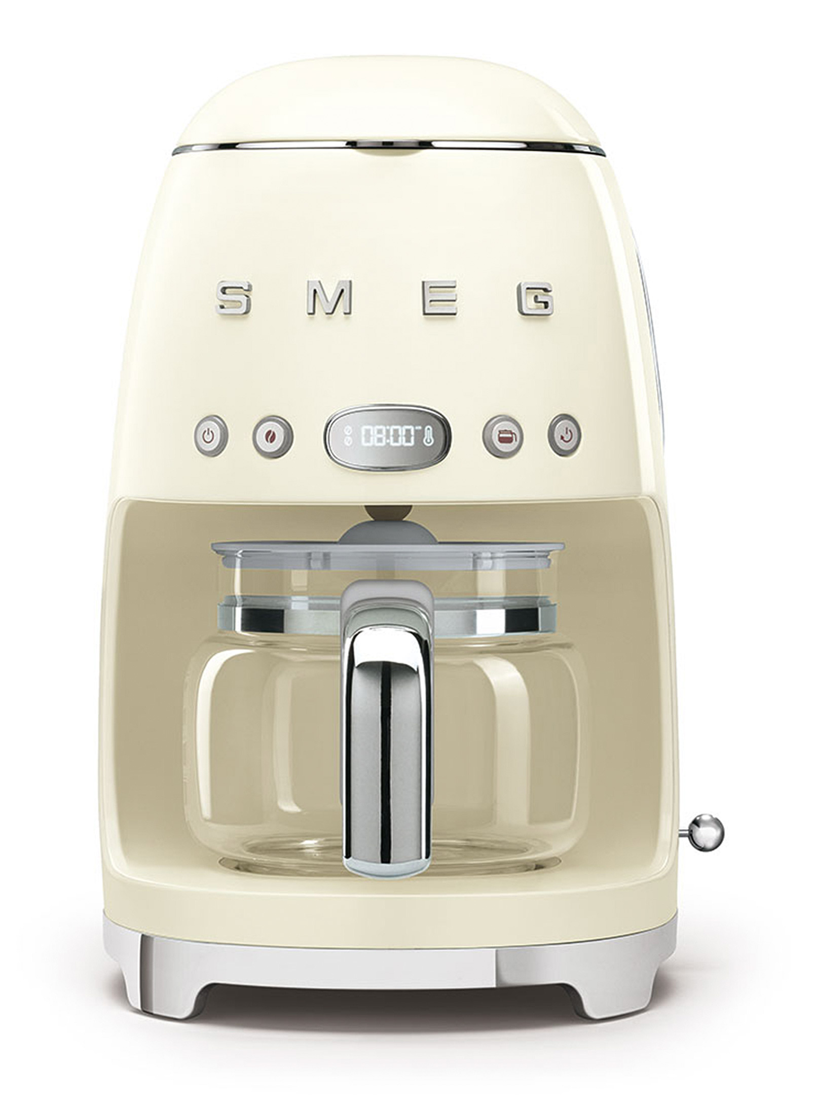 Shop Smeg Retro Drip Coffee Machine In Ivory White