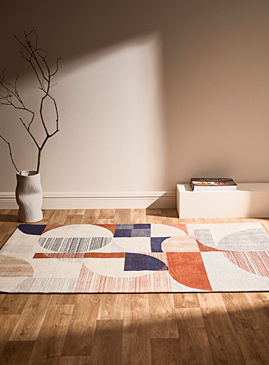 Le tapis damier ondoyant 120 x 180 cm, Simons Maison